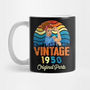 Vintage Women Birthday Costumes 1950 Original Parts Mug